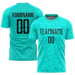 High-quality polyester short-sleeve adult football team uniforms – custom printed logos and names, latest French summer style