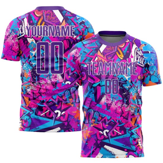 Custom unisex club football kits – short-sleeve style with sublimation logos, Thai-style uniforms
