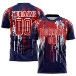 Custom men's printed logo football jersey – quick-dry, breathable uniform with team name, short-sleeve for adults Custom men's printed logo football jersey – quick-dry, breathable uniform with team name, short-sleeve for adults
