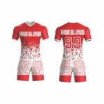 Factory-direct high-quality Thai sublimation club football training sets – best red-black football sportswear Factory-direct high-quality Thai sublimation club football training sets – best red-black football sportswear